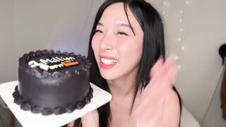 Korean Babe Gets TRIPLE CREAMPIE during 25K Subs Unboxing (AMAF)