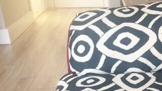 Velvet Dress Prostitute Eva's Blowjob and Cumshot