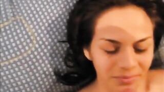 Huge Load POV Facial for Amateur Cutie