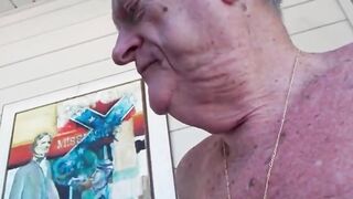 Dentured Gay Blowjob - Sucking and Enjoying It