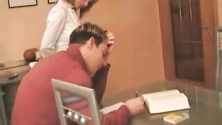 Big-Tit German Teacher Blows and Fucks Her Student