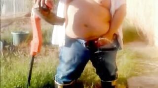 Chubby Gay Man Masturbates and Makes a Delicious Mess