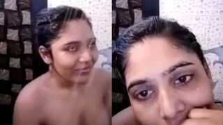 indian nurse Showering on Video Call