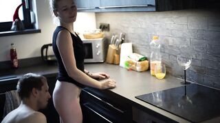 Kitchen Counter Quickie - Listen to My Orgasm