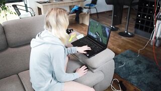 Playing Sims 3 and Having Sex with a Blonde Teen