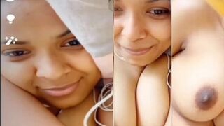 Cutest Girl Boobs Show On Video Call With Lover