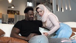 Hijab Arabic Alinaangel W BBC Jax Slayher P2- الينا انجل بالحجاب تنتاج من الفحل الاسمر جاكس سلاير ج٢