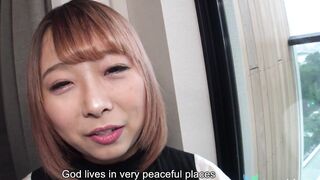 Chubby and Busty Japanese Cheating GF is fucked in a love hotel [ENG S...